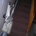 stair lift collapsed on the wall